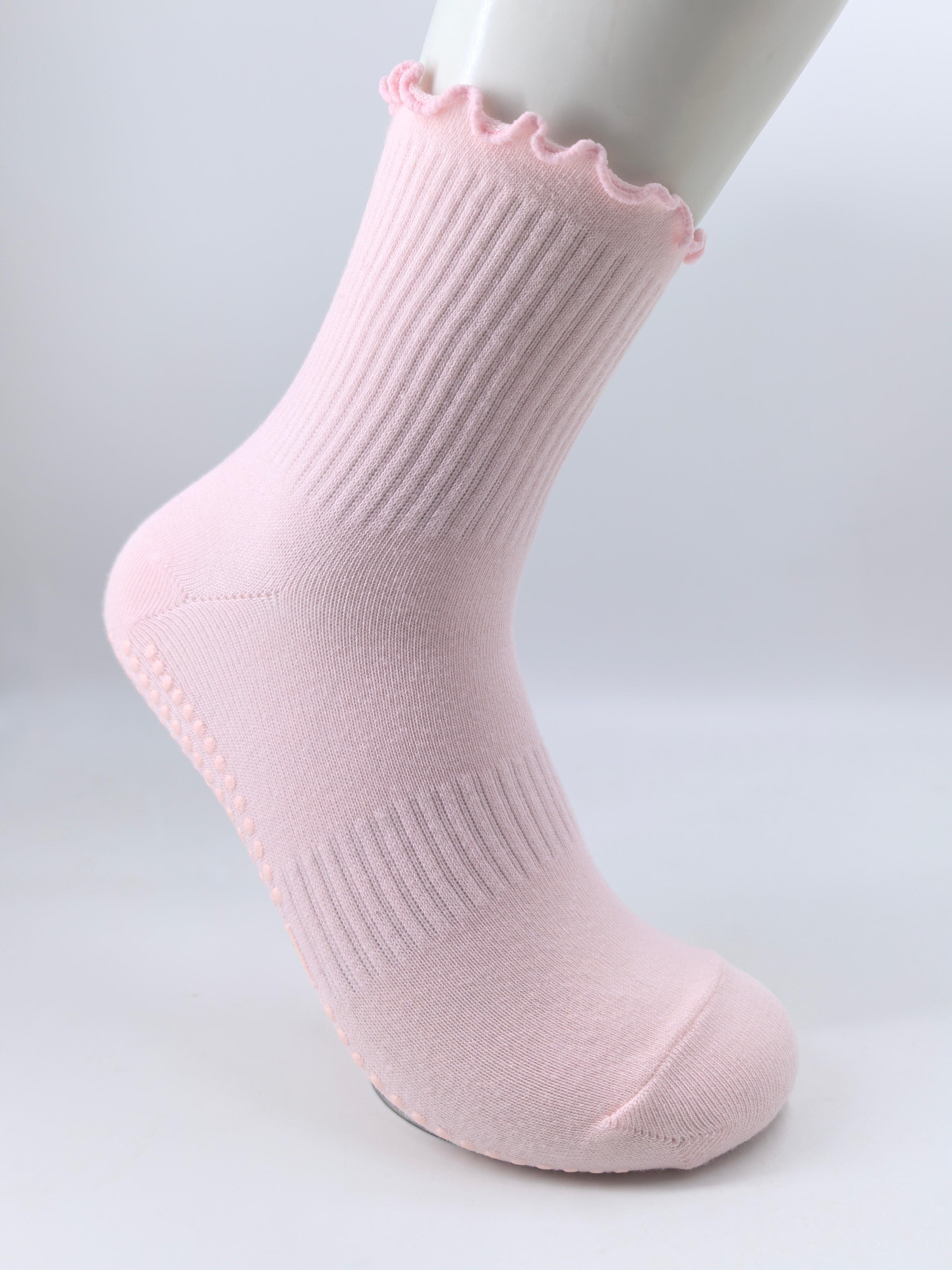 Ruffle Style Grip Sock